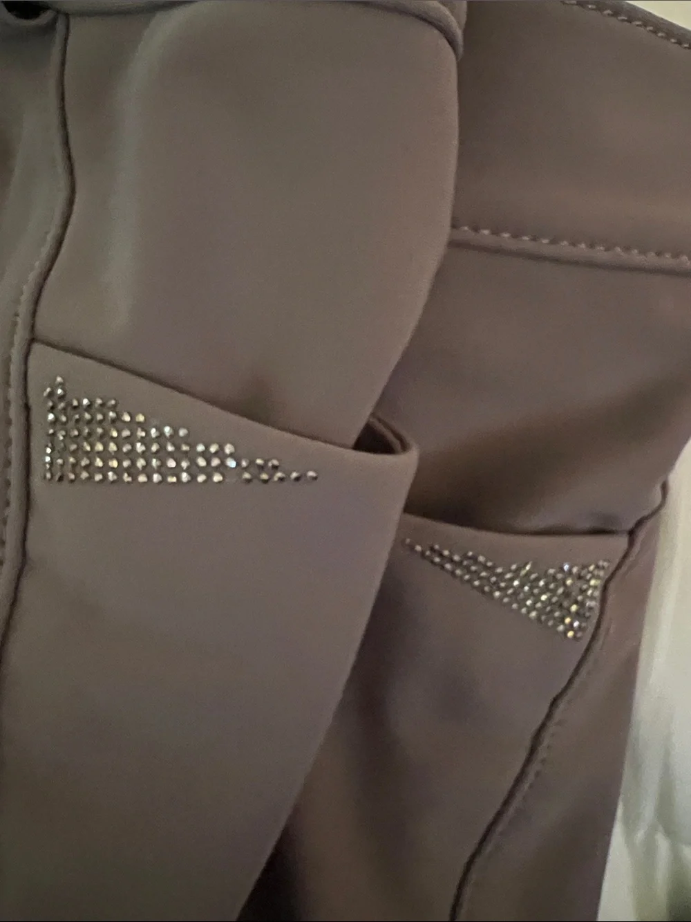 Pikeur Laure GR 38/6Taupe Equitation Breeches with Rhinestone Logo - Picture 8 of 16